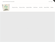 Tablet Screenshot of exploreminnesotagolf.com